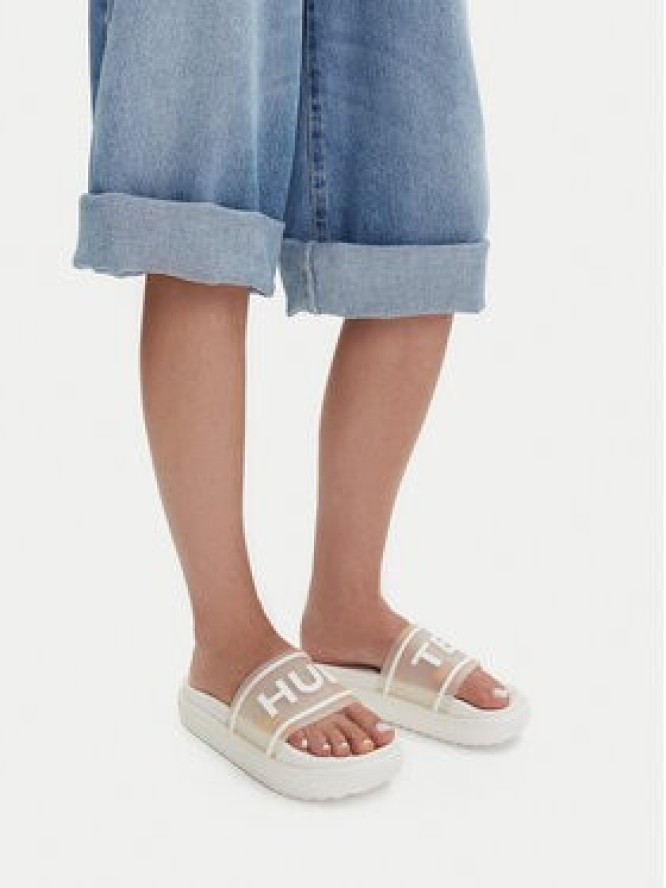 Hunter Klapki HU88895A Biały