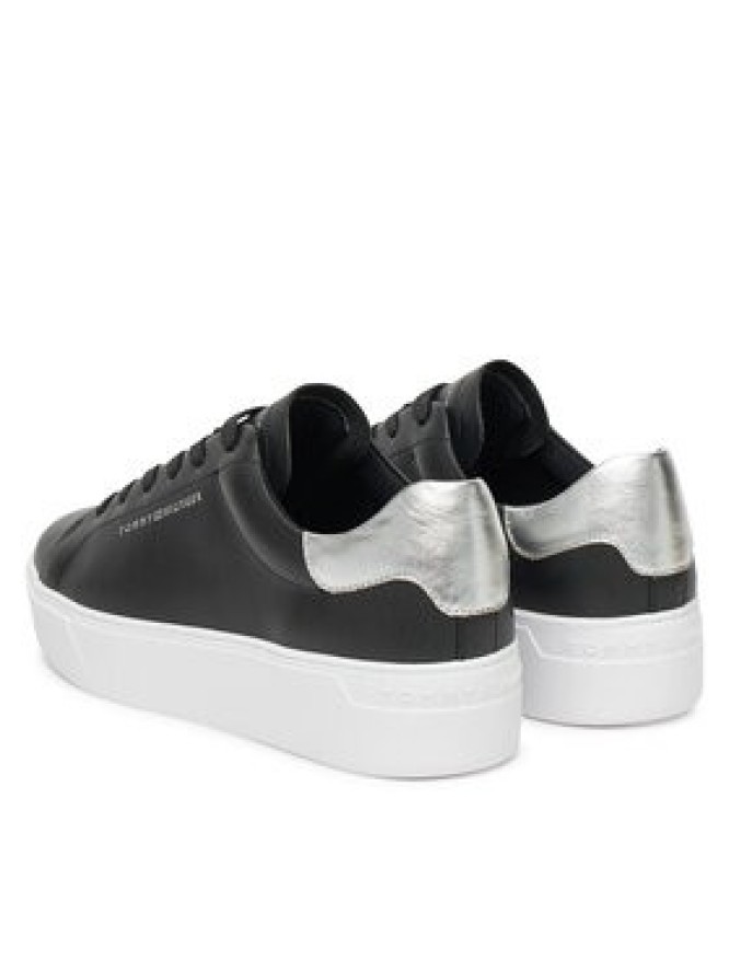 Tommy Hilfiger Sneakersy Essential Platform Court Sneaker FW0FW08756 Czarny