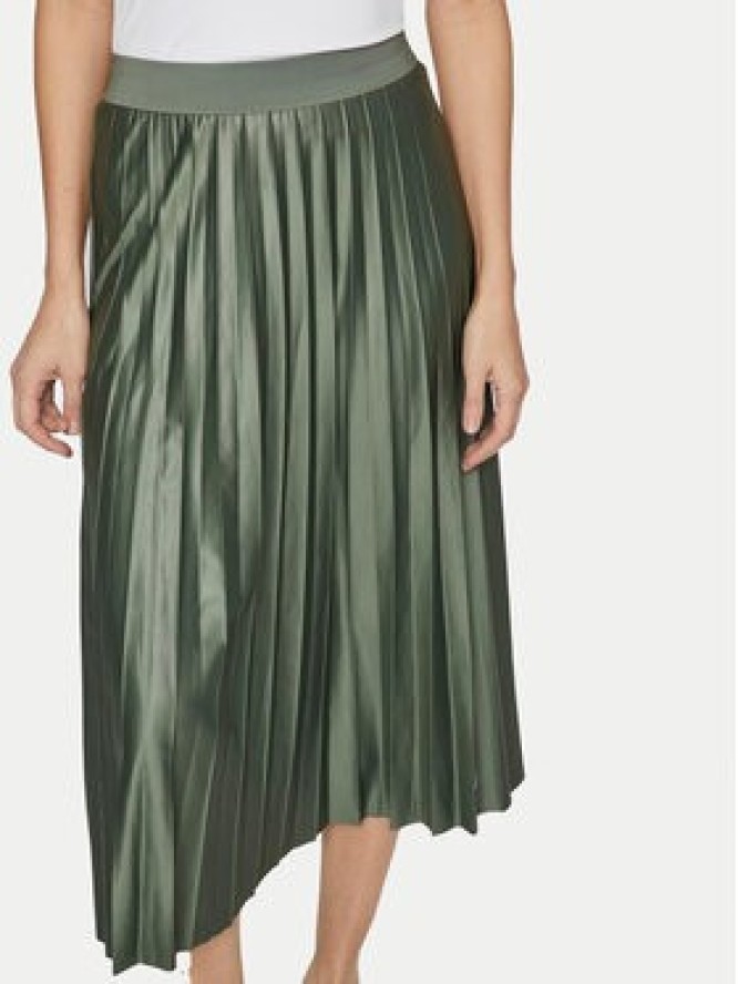 Vila Spódnica plisowana Nitban 14063241 Zielony Regular Fit