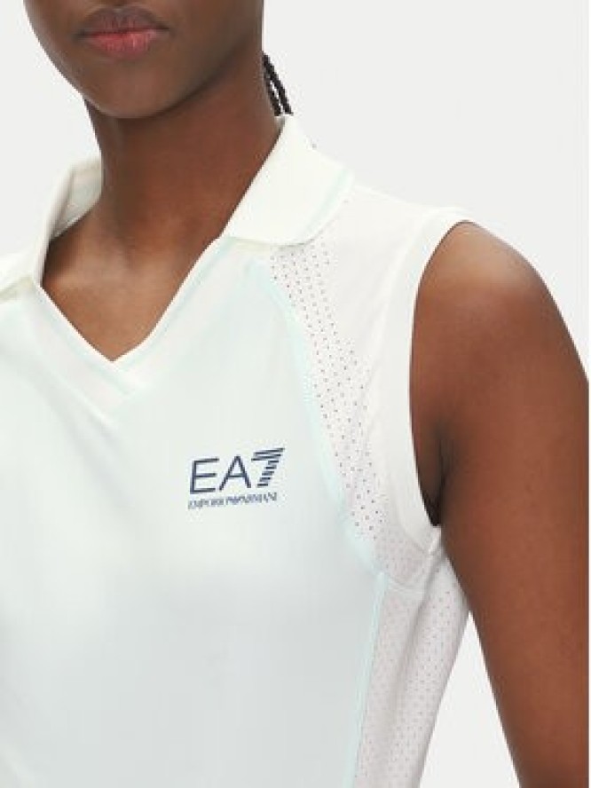 EA7 Emporio Armani Koszulka techniczna 7W000200 AF13282 M9040 Biały Regular Fit