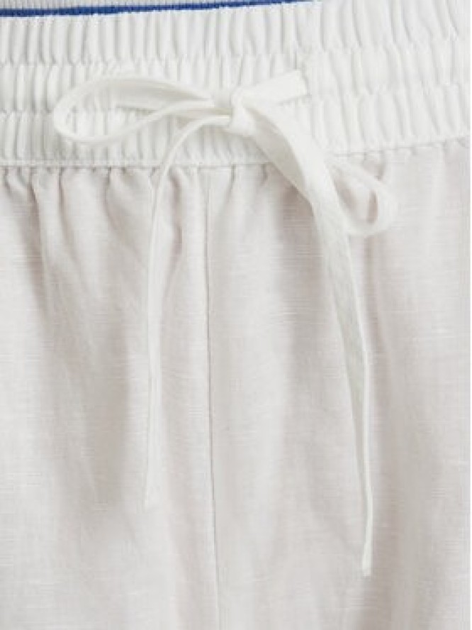 Tommy Jeans Spodnie materiałowe DW0DW22285 Biały Loose Fit