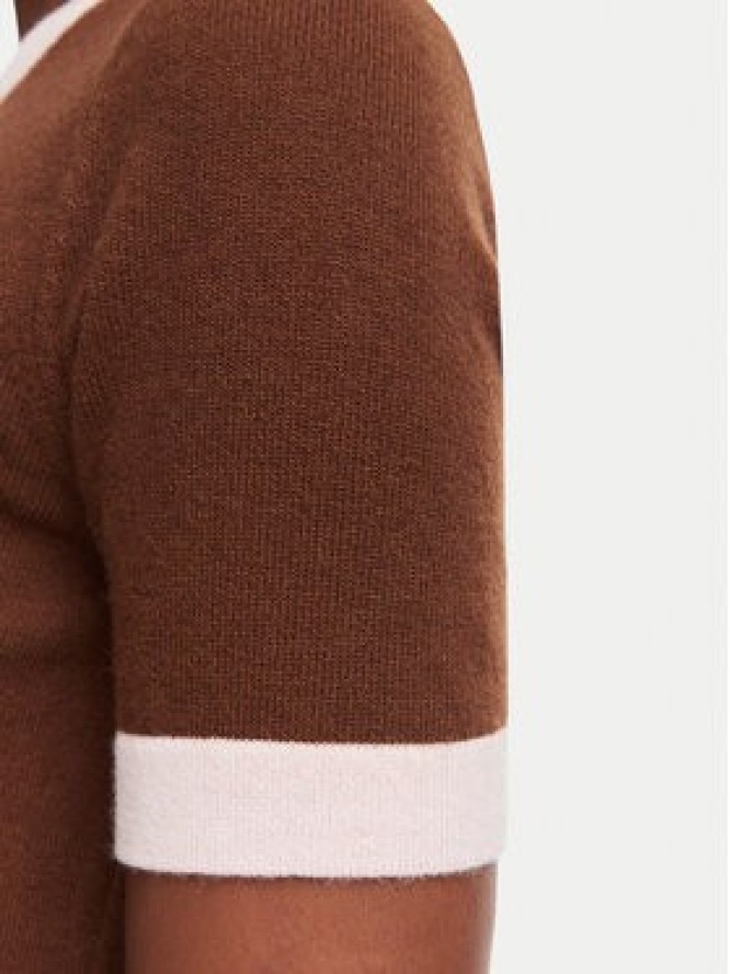 Luisa Spagnoli Sweter Casilda 100505 Brązowy Regular Fit