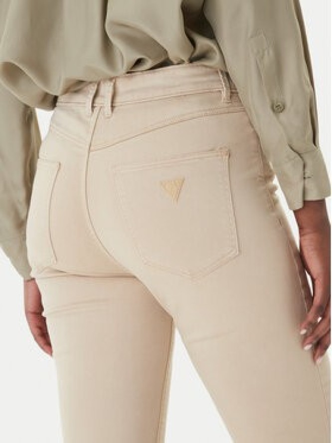 Guess Jeansy W5GA91 W93CM Beżowy Skinny Fit