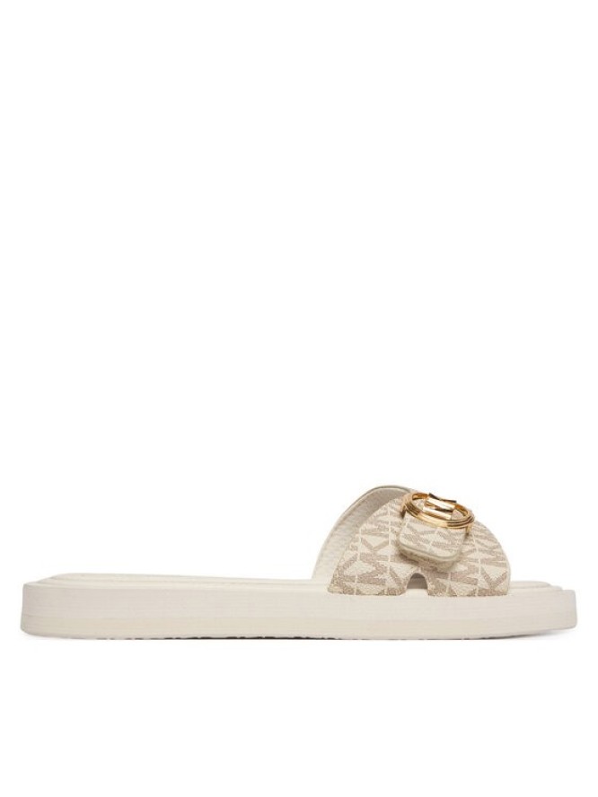 MICHAEL Michael Kors Klapki MK Pool 40R6MKFA1B Écru