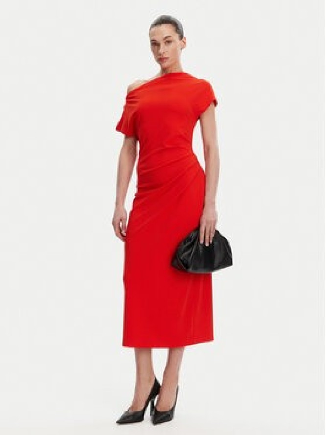 French Connection Sukienka koktajlowa 71YDO Czerwony Slim Fit