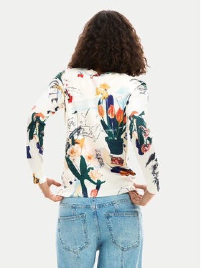 Desigual Sweter Nantes Lacroix 26SWJF35 Écru Regular Fit