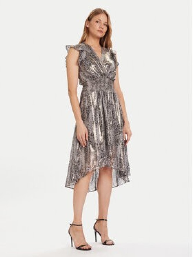 Morgan Sukienka koktajlowa 252-RCOBA.F Srebrny Regular Fit