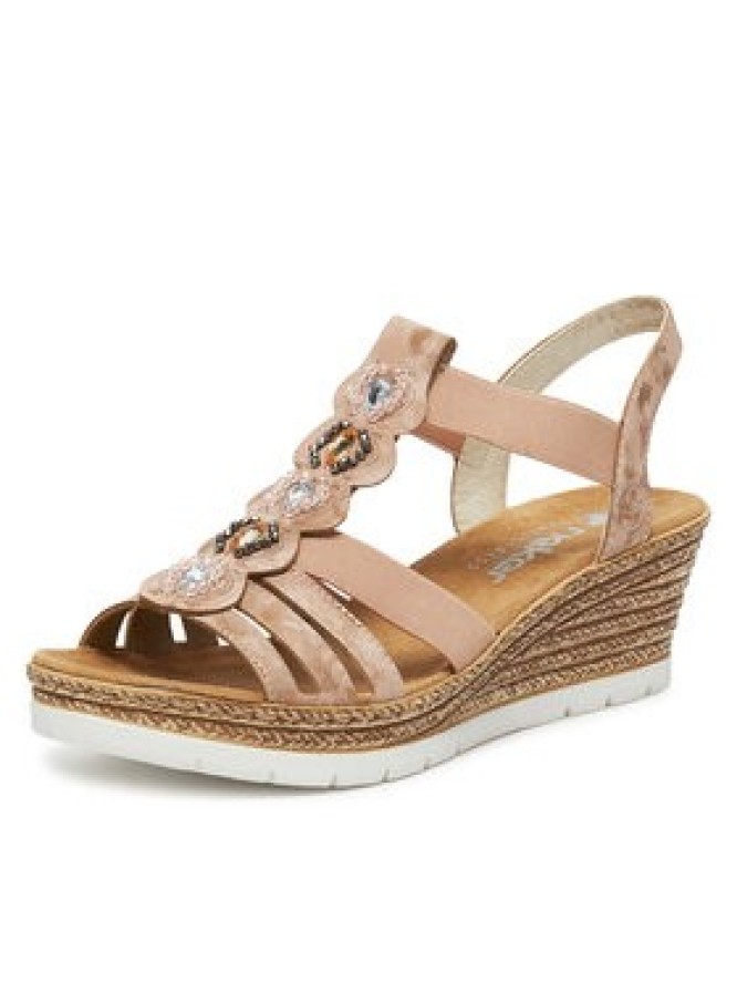 Rieker Sandały CEO-619B2-31 Różowy