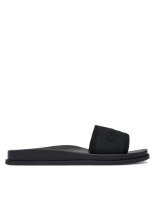 Calvin Klein Klapki City Sandal Mule Webbing HW0HW02887 Czarny