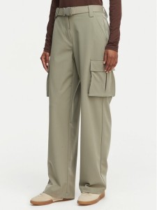 Guess Spodnie materiałowe W6GB01 W1416 Khaki Regular Fit