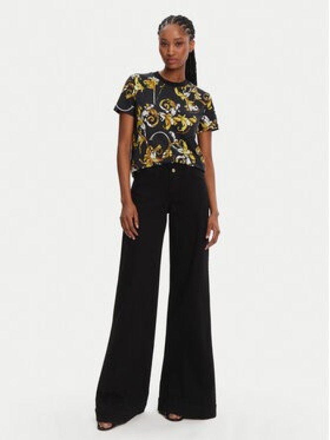 Versace Jeans Couture T-Shirt 78HAH613 Czarny Regular Fit