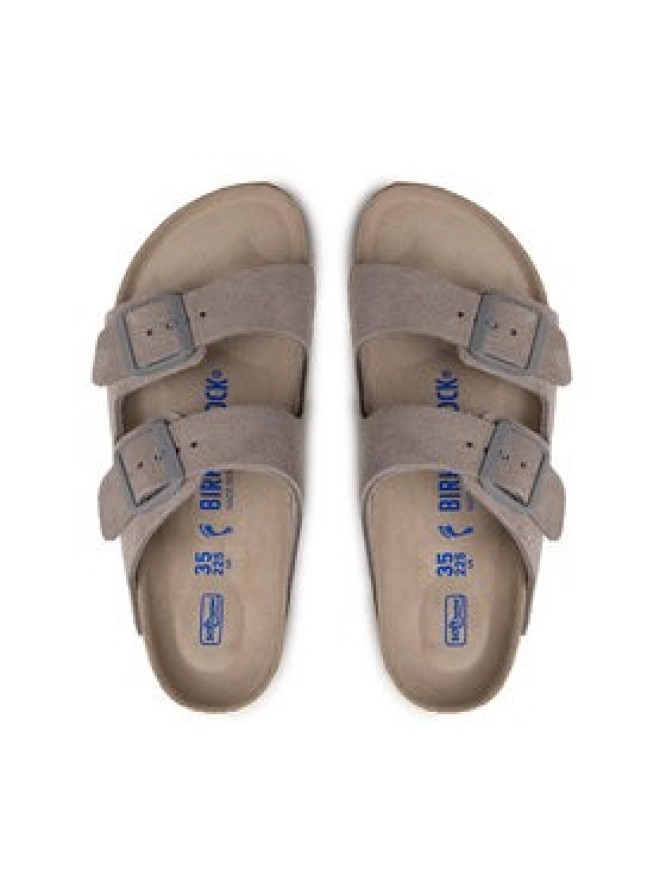 Birkenstock Klapki Arizona 1020557 Szary