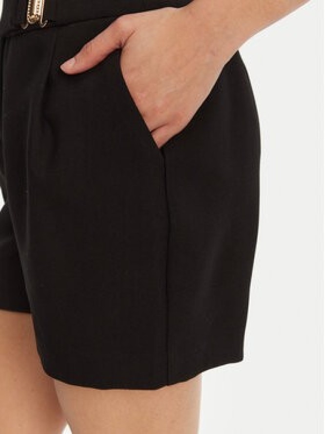 Morgan Szorty materiałowe 251-SHOU.F Czarny Wide Leg