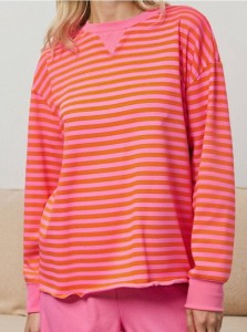 Bluza w paski - wielobarwny