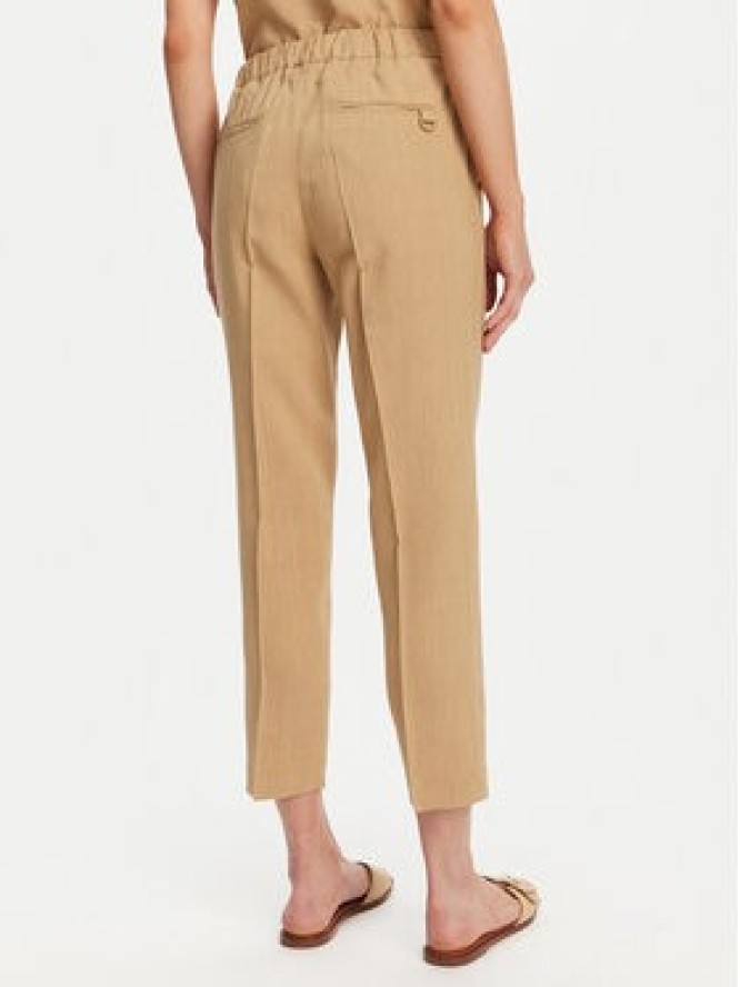Marella Spodnie materiałowe Arles 2513131065 Beżowy Slim Fit
