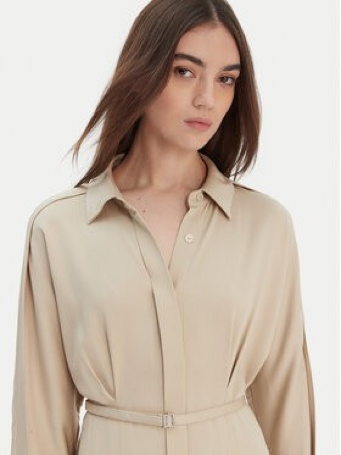 BOSS Sukienka koszulowa Dolala 50552373 Beżowy Relaxed Fit