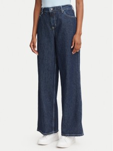 Guess Jeans Jeansy W6YA01 D1178 Granatowy Wide Leg