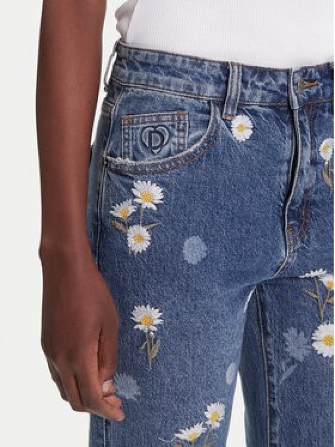 Desigual Jeansy Daisys 25WWDD16 Niebieski Straight Fit