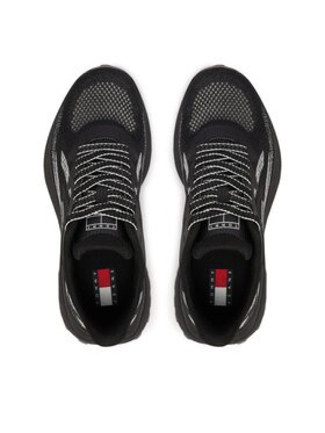 Tommy Jeans Sneakersy Tjw Sporty Knit Runner EN02962 Czarny