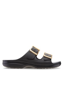 Crocs Klapki Saturday Sandal Metallic Buckle 213316 Czarny