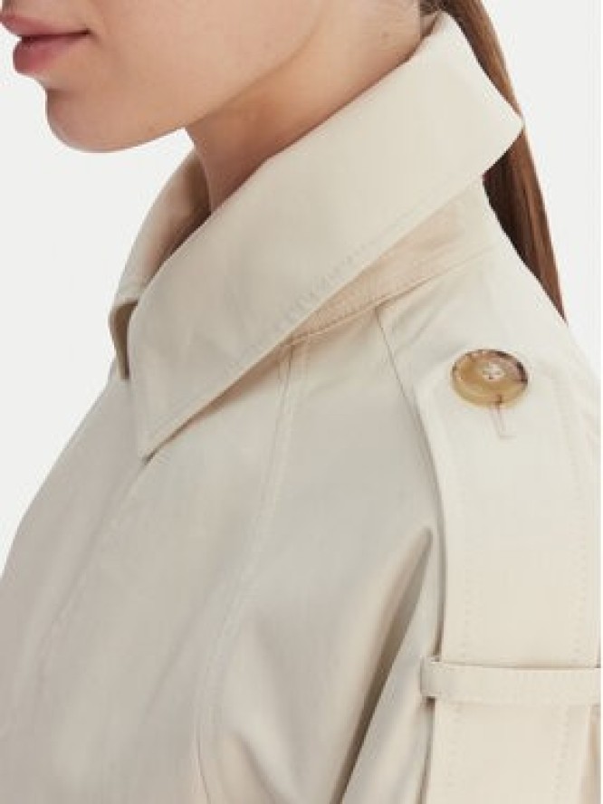 Tommy Hilfiger Trencz WW0WW50627 Écru Oversize