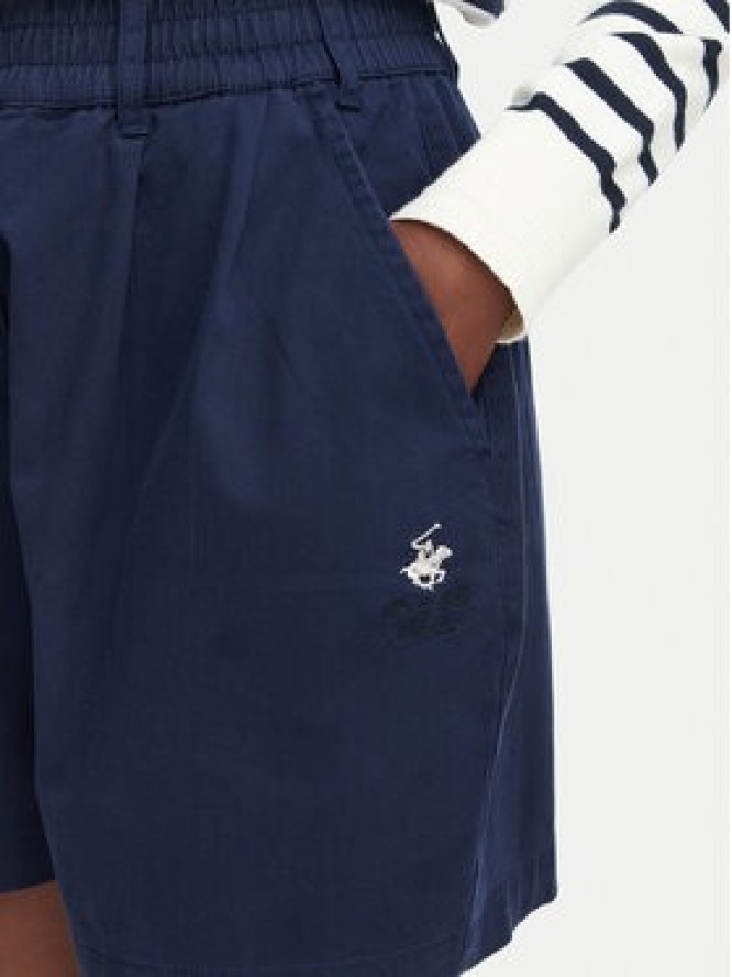 Beverly Hills Polo Club Szorty materiałowe P-SS26W-B576580 Granatowy Regular Fit