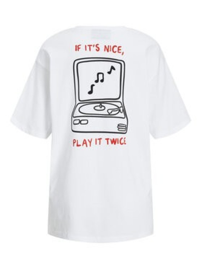 JJXX T-Shirt Nina 12273776 Biały Loose Fit