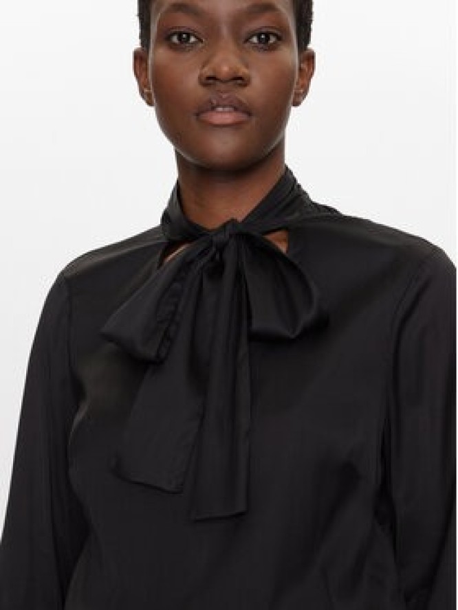 Fracomina Bluzka FS25ST1001W73201 Czarny Regular Fit