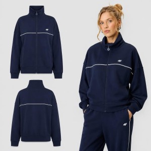 BLUZA DAMSKA DRESOWA 4F SPORTOWA TRENINGOWA NA CO DZIEŃ KOLOR NIEBIESKI
