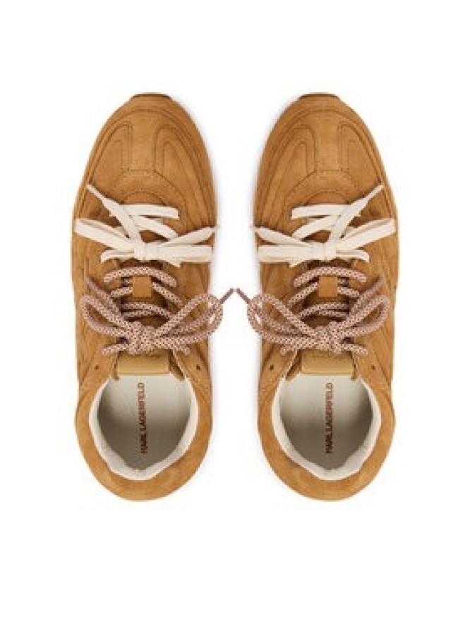 KARL LAGERFELD Sneakersy Venus KL65926A Beżowy ciemny