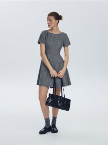 Sukienka mini - szary