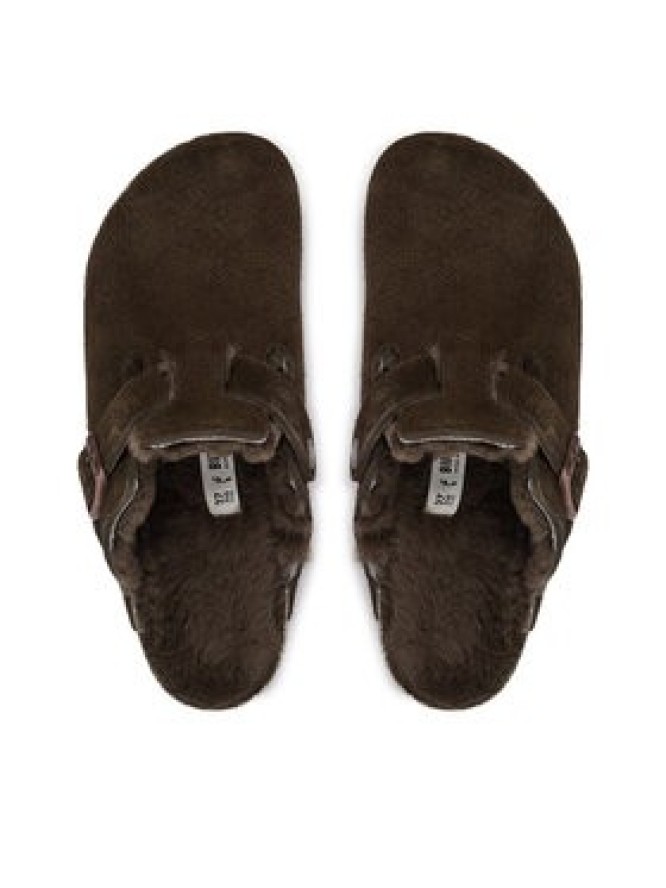 Birkenstock Klapki Boston Fur 1020529 Brązowy