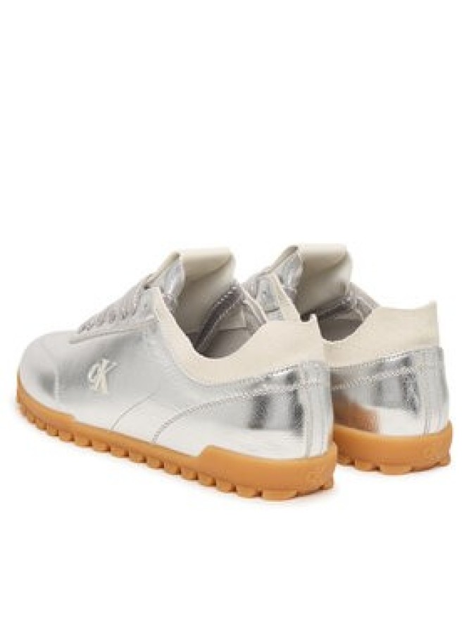 Calvin Klein Sneakersy Low Profile Sneaker Met HW0HW03305 Srebrny