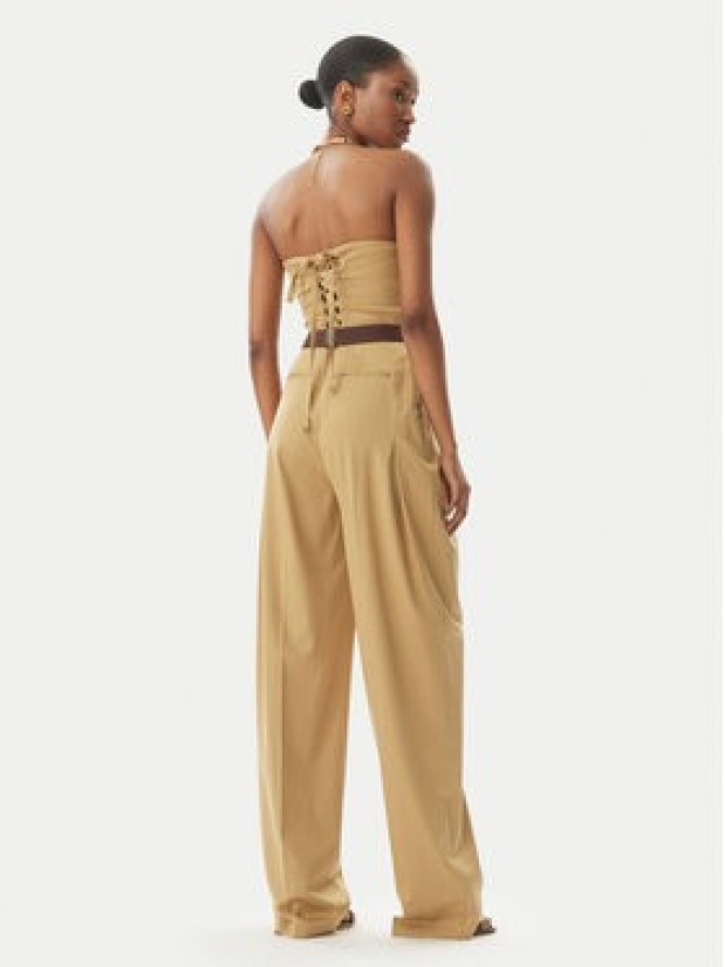 Elisabetta Franchi Kombinezon TU05152E2 032 Beżowy Regular Fit