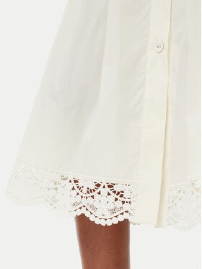 TWINSET Spódnica trapezowa 251TT2095 Écru Regular Fit