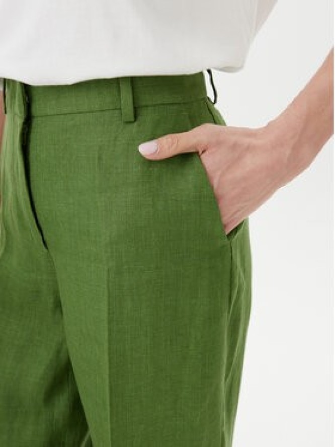 Weekend Max Mara Spodnie materiałowe Malizia 2515131052 Zielony Regular Fit