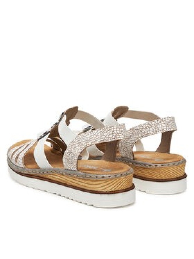 Rieker Sandały 679L4-80 Biały