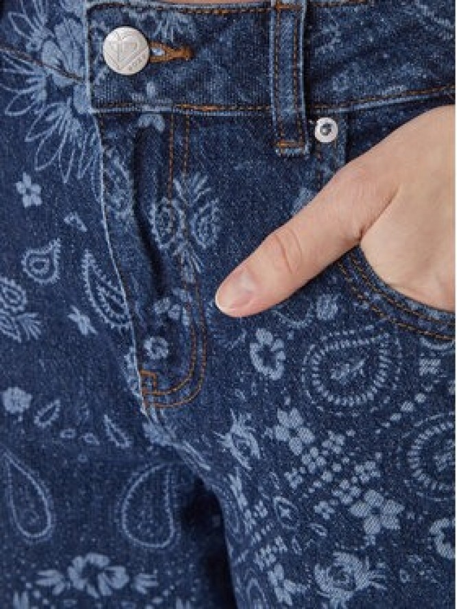 Roxy Jeansy Boogie Night ERJDP03332 Niebieski Wide Leg