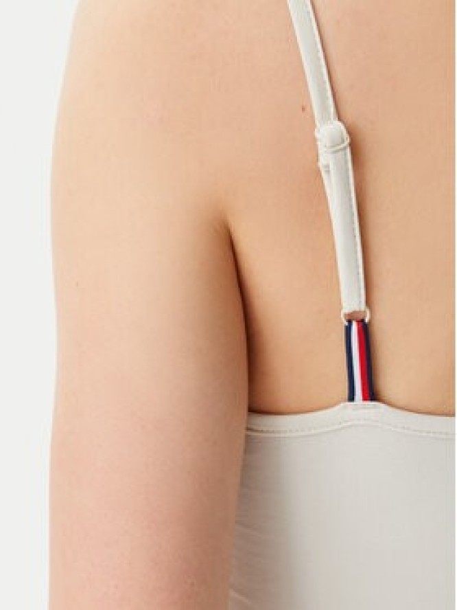 Tommy Jeans Top Essential DW0DW20675 Beżowy Slim Fit