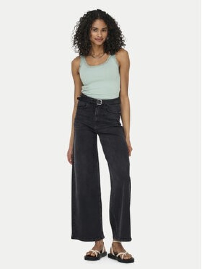 ONLY Top Sara 15345994 Zielony jasny Slim Fit