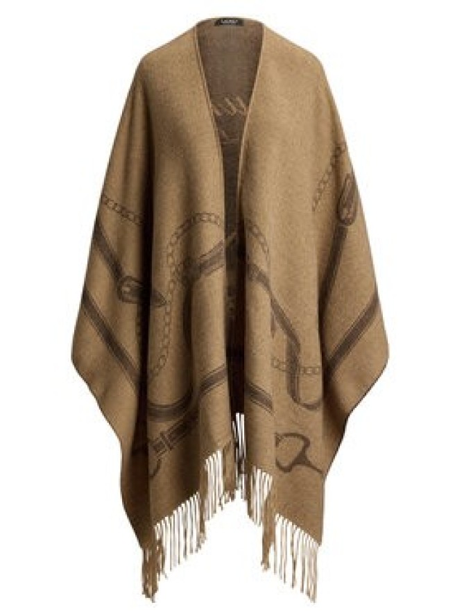 LAUREN RALPH LAUREN Ponczo 454P23618004 Brązowy jasny