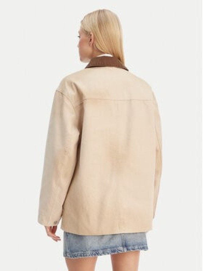 Tommy Jeans Kurtka przejściowa Distressed Chore DW0DW22599 Beżowy Relaxed Fit