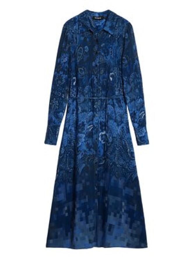 Desigual Sukienka koszulowa Licuado 25WWVW23 Niebieski Regular Fit