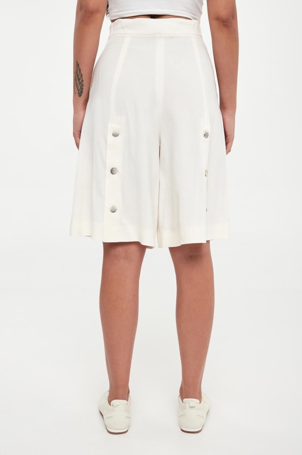 Bermudy damskie lniane Acaici MARELLA MONOCHROME