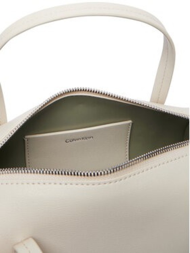 Calvin Klein Torebka Foil Logo Small Duffle Bag LV04F3663G Kremowy