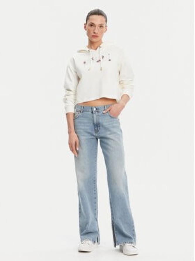 Gaudi Bluza 511BD64033 Écru Regular Fit