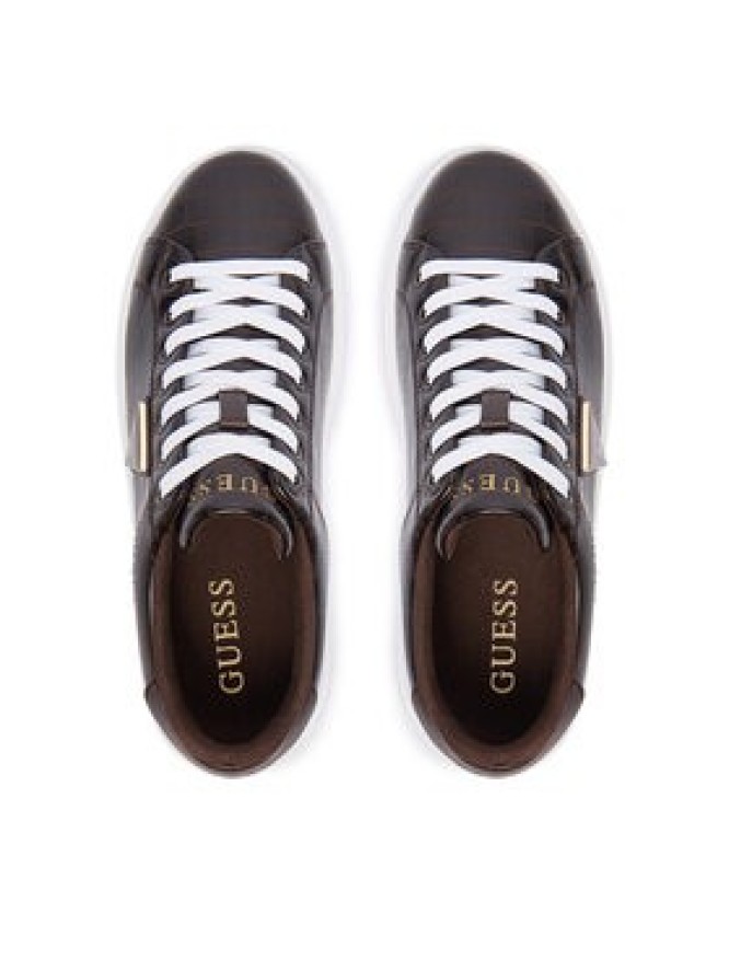 Guess Sneakersy FLFD15 PEL12 Brązowy