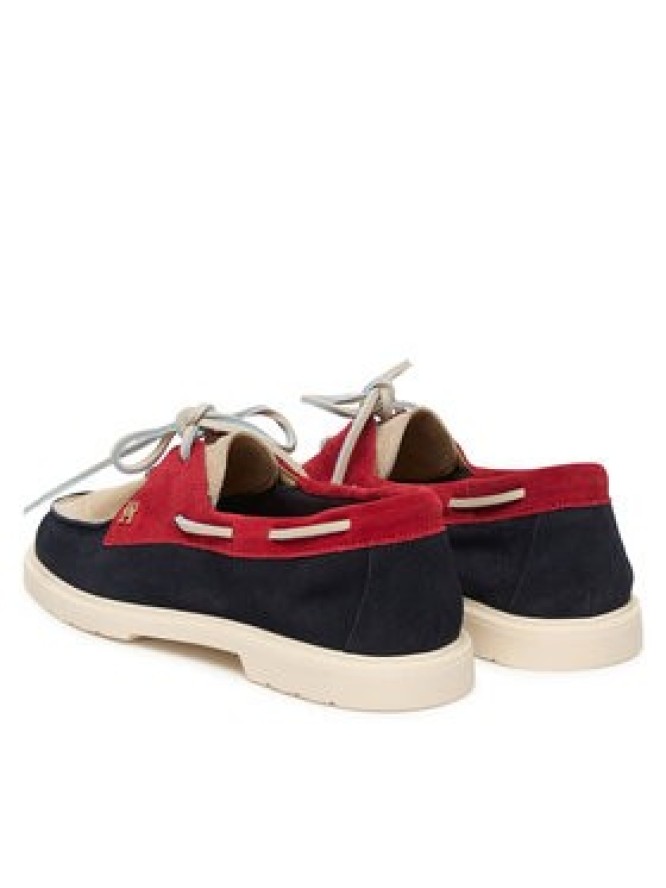 Tommy Hilfiger Półbuty Light Suede Boat Shoe FW0FW09337 Granatowy