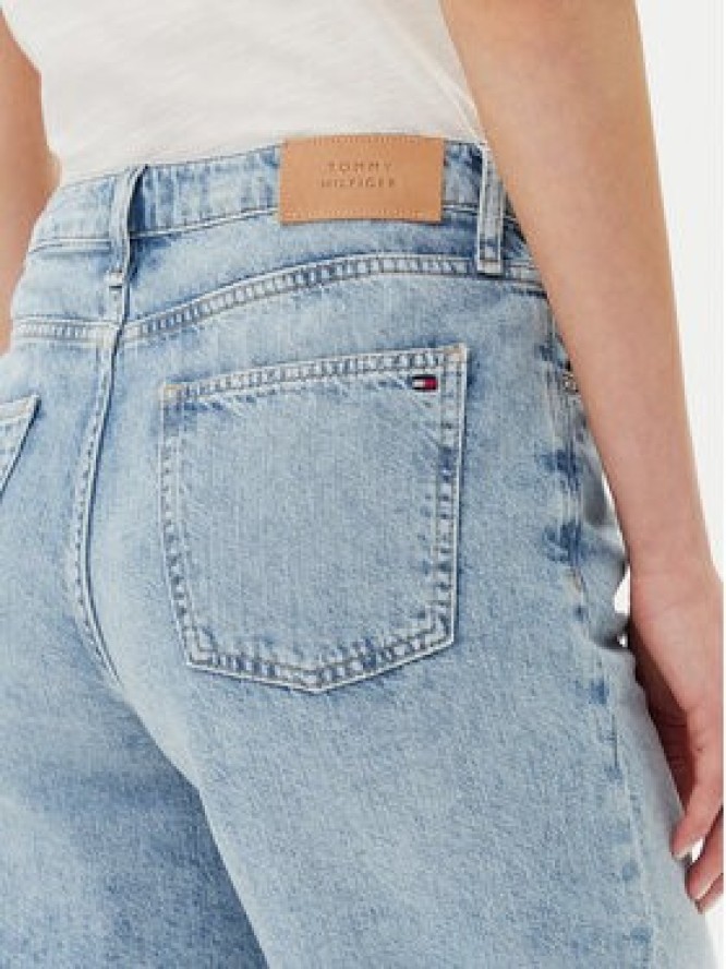 Tommy Hilfiger Szorty jeansowe WW0WW45505 Błękitny Regular Fit