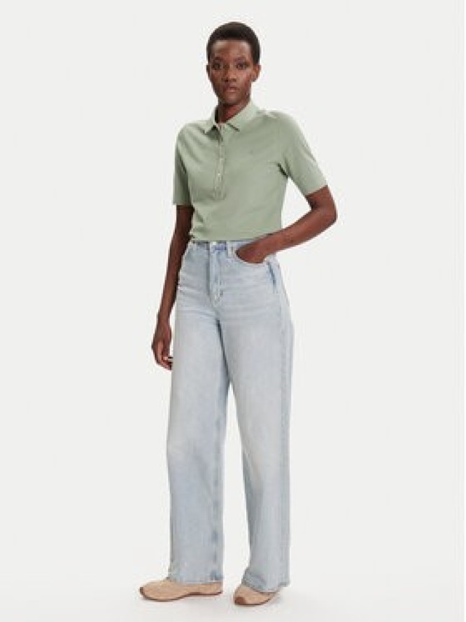 Gant Polo Shield 4202231 Zielony Slim Fit